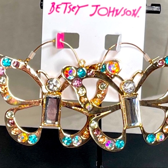 New BETSEY JOHNSON
Butterfly Hoop Earrings - Picture 8 of 12